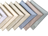 Atlas Kitchen GOLDISH BEIGE Dinner Napkins Cloth 18x18 Bulk 100% Natural Pima Cotton Sateen Linens for Events, Weddings and Dinner