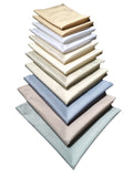Atlas Kitchen GOLDISH BEIGE Dinner Napkins Cloth 18x18 Bulk 100% Natural Pima Cotton Sateen Linens for Events, Weddings and Dinner