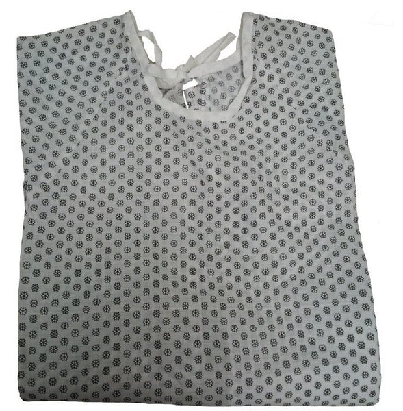 Atlas ECONOMY Hospital Patient Gown Medical Clinic Exam - Snow Flake Print