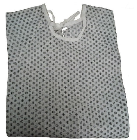 Atlas ECONOMY Hospital Patient Gown Medical Clinic Exam - Snow Flake Print