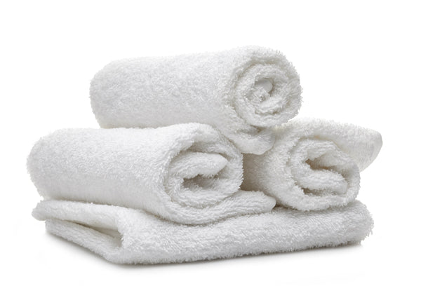 Atlas Economy Light Weight White Cotton Hand Towels 100% Cotton